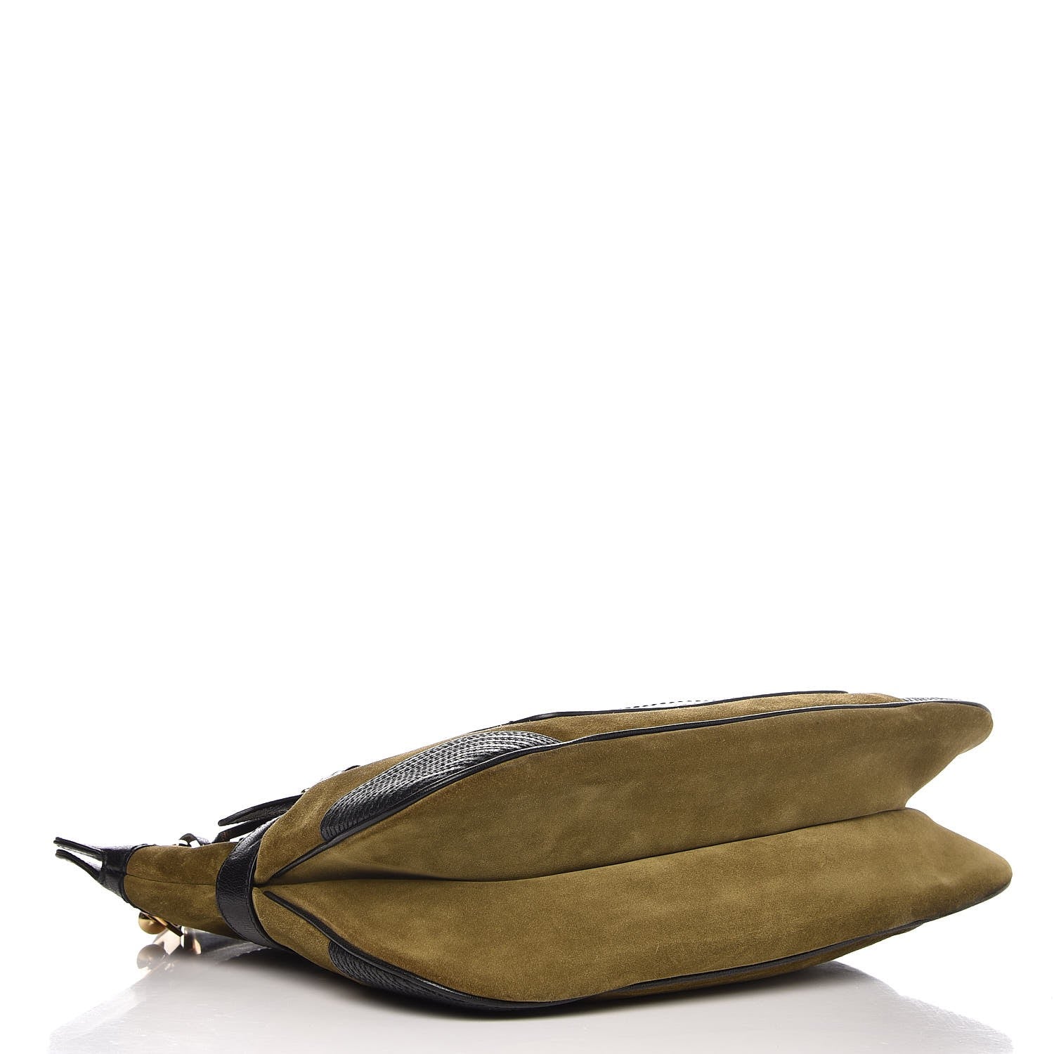 Balenciaga Suede Tote Bag Olive Black 4 of 9