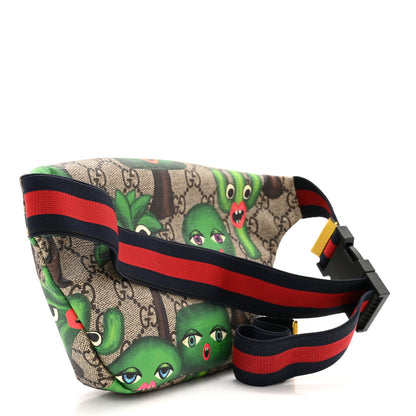 Gucci GG Supreme Monogram Smiling Plants Childrens Belt Bag Multicolor 3 of 11