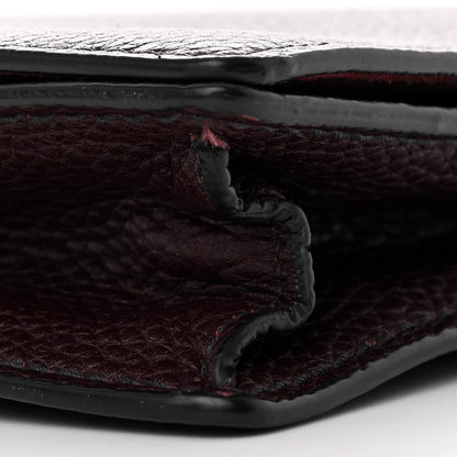 Christian Dior Grained Calfskin D-Bee Crossbody Burgundy 10 of 11