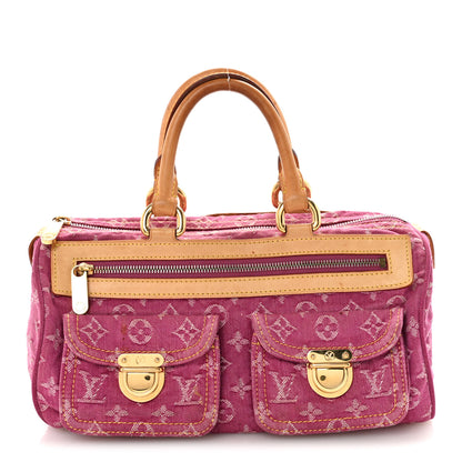 Louis Vuitton Monogram Denim Neo Speedy Fuchsia 1 of 9