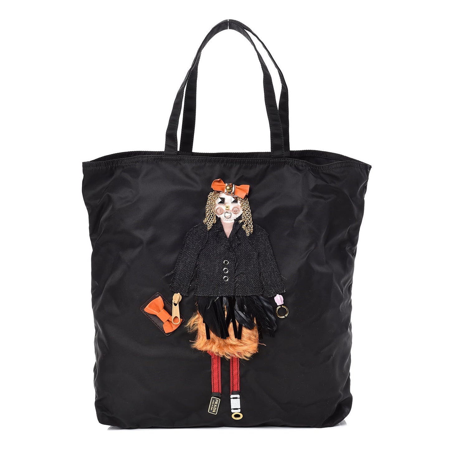 Tessuto Nylon Robot Tote Black