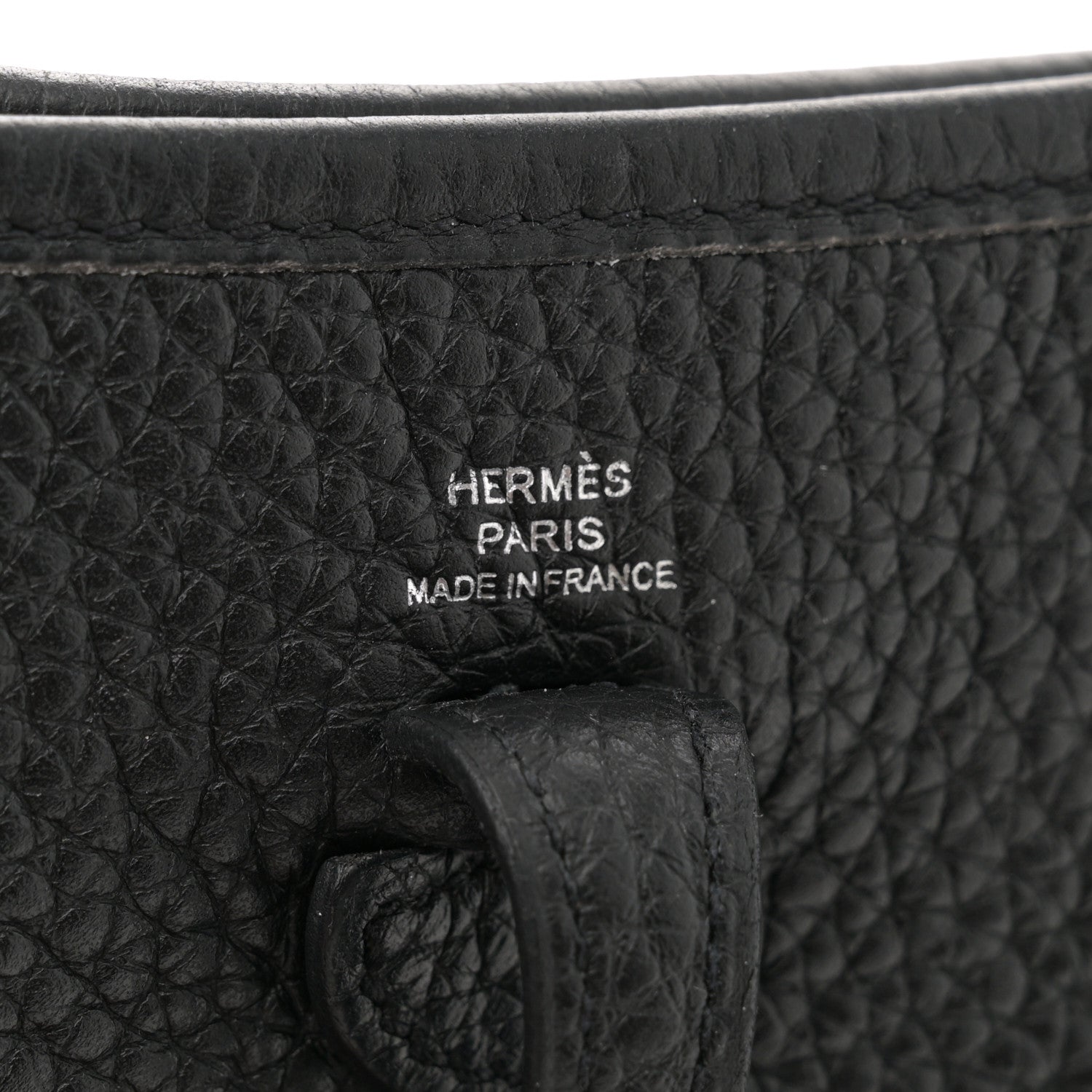 Hermes Taurillon Clemence Evelyne TPM Black 6 of 13