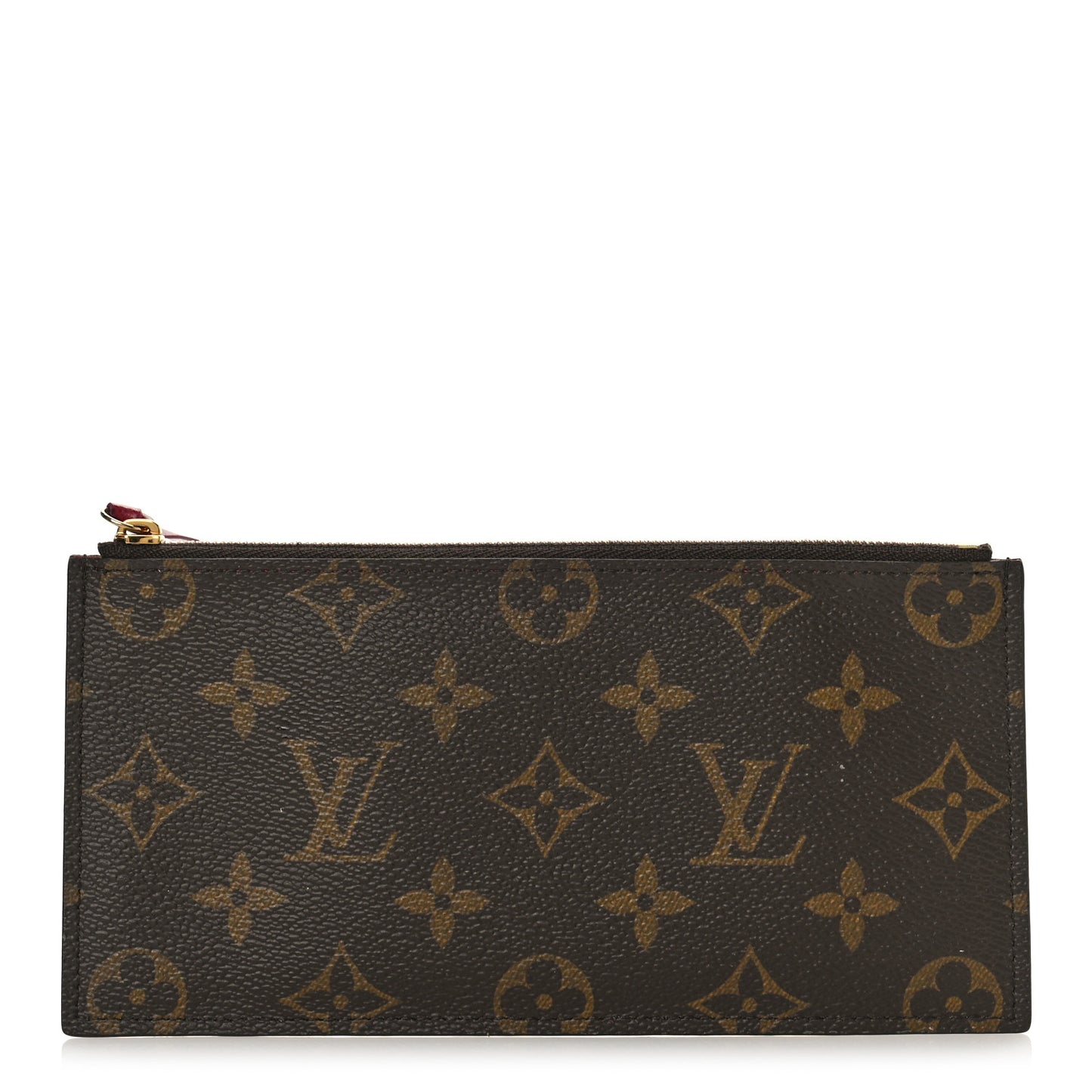 Monogram Felicie Chain Wallet Zippered Insert Fuchsia