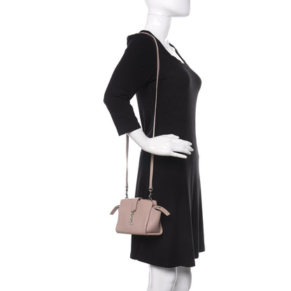 Saint Laurent Calfskin Monogram Toy Cabas Taupe 2 of 12