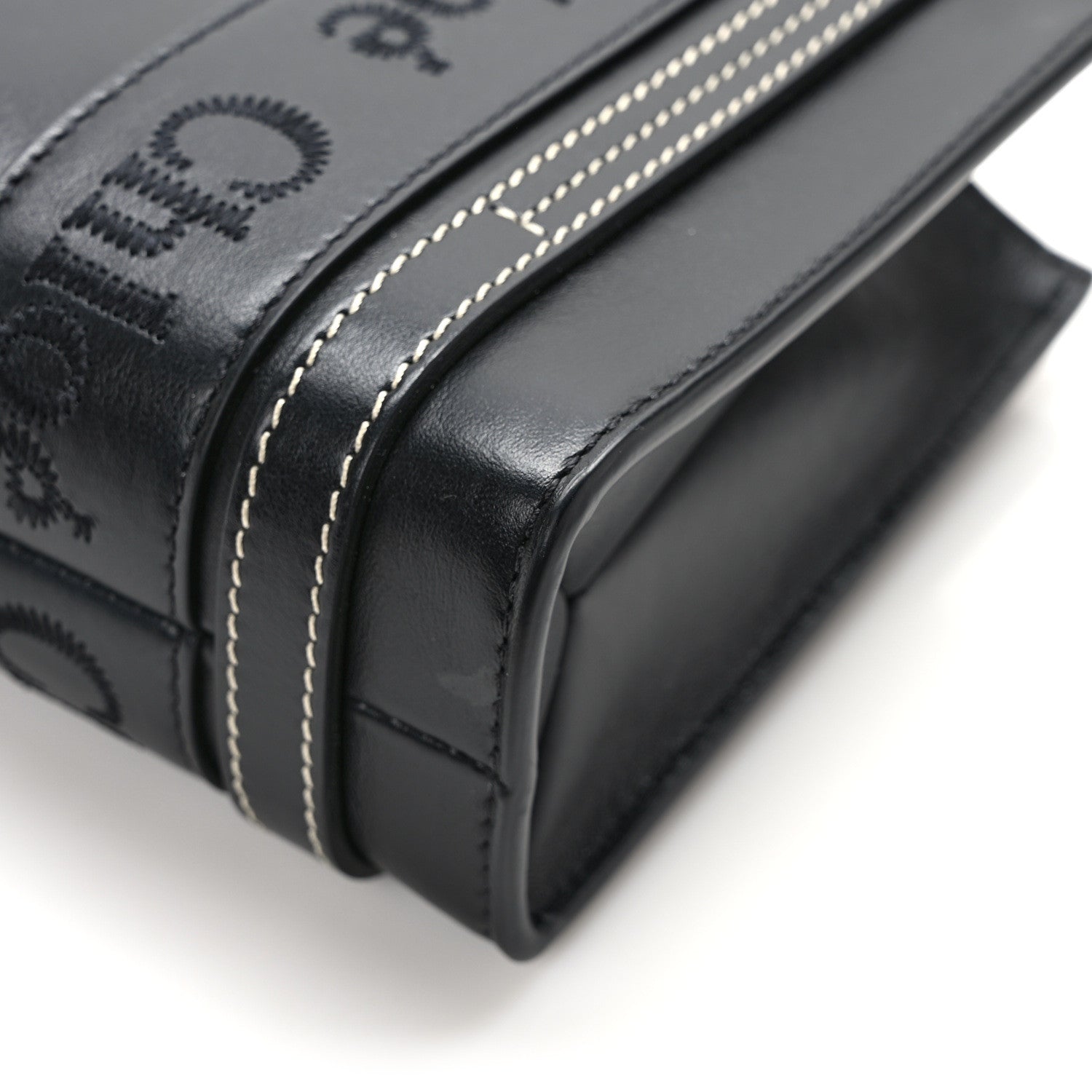 Chloe Calfskin Mini Woody Ribbon Tote Black 10 of 10