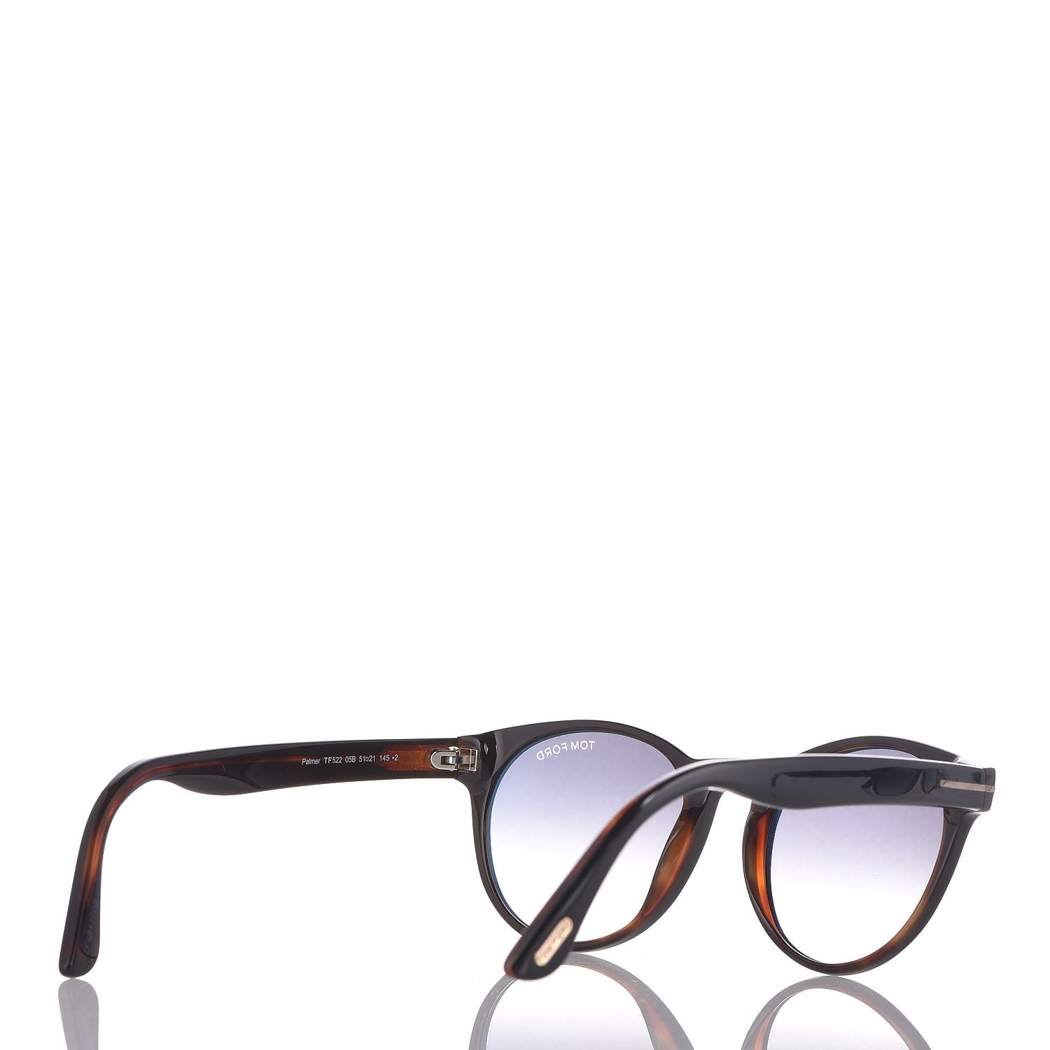 Tom Ford Palmer Round Sunglasses TF522 Tortoise Black 4 of 9
