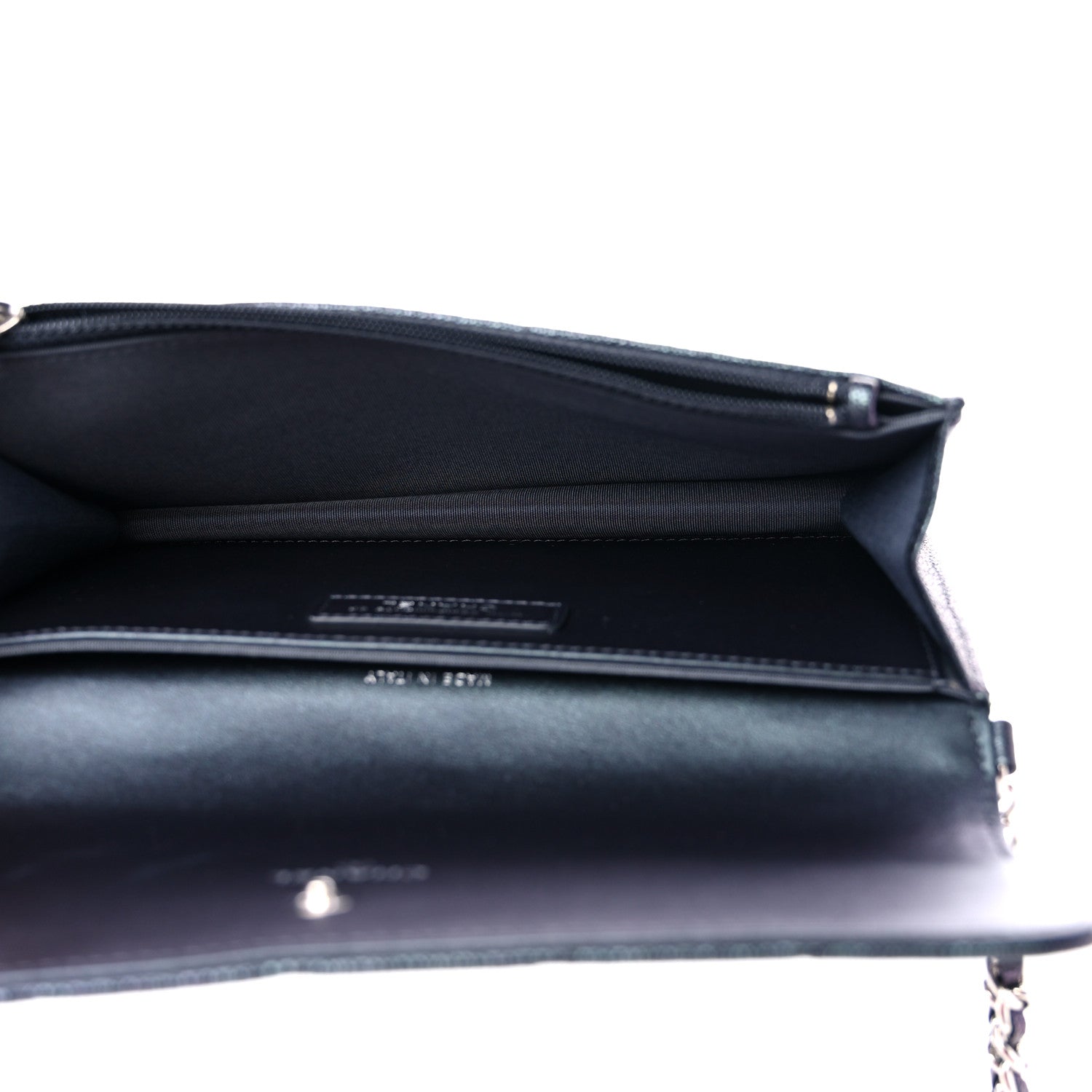 Chanel Iridescent Caviar Night by the C Pouch Clutch Black 4 of 11