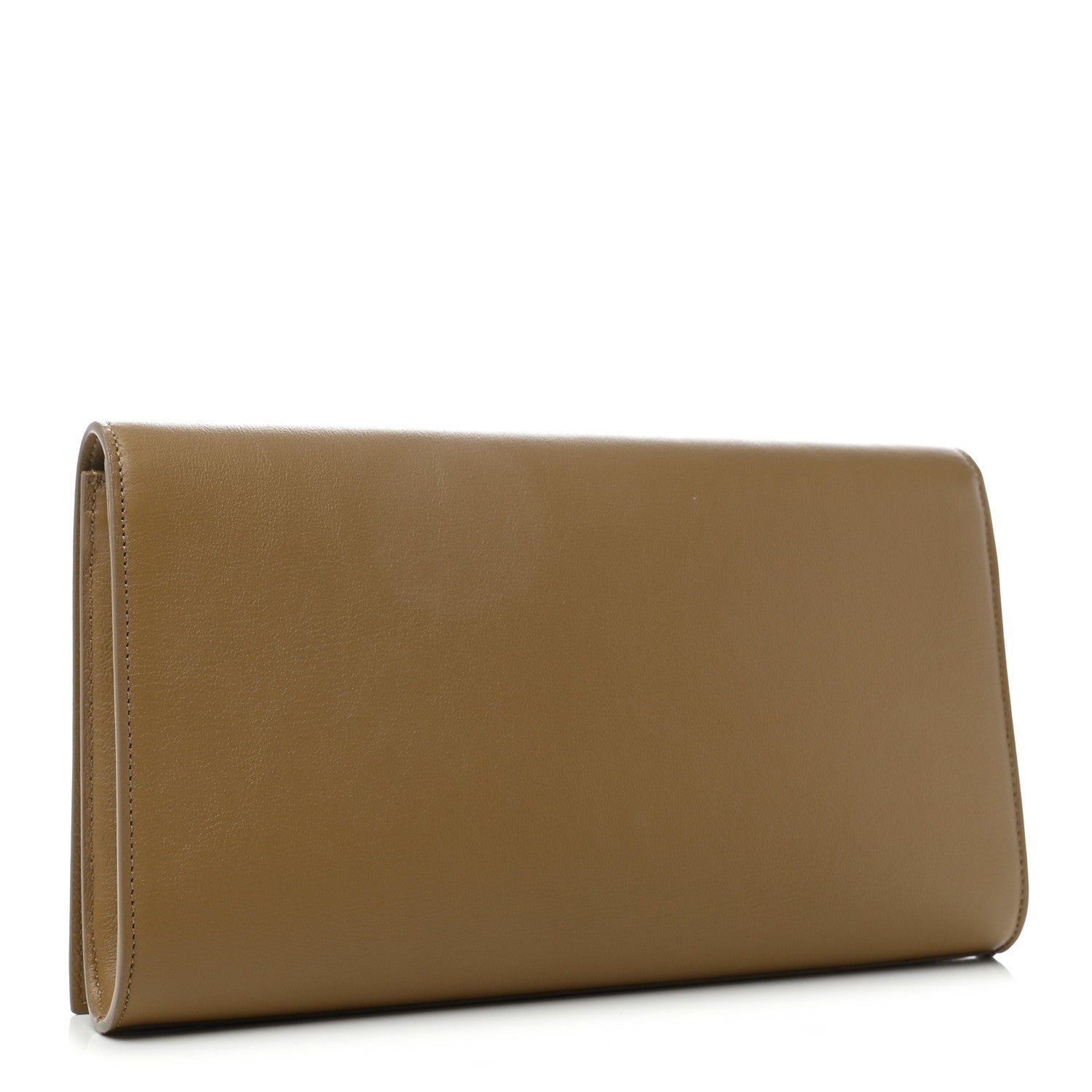 Saint Laurent Calfskin Monogram Large Belle De Jour Clutch Beige 4 of 8