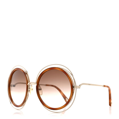Chloe Oversized Round Carlina Oversized Round Sunglasses CE120SD Gold 1 of 8