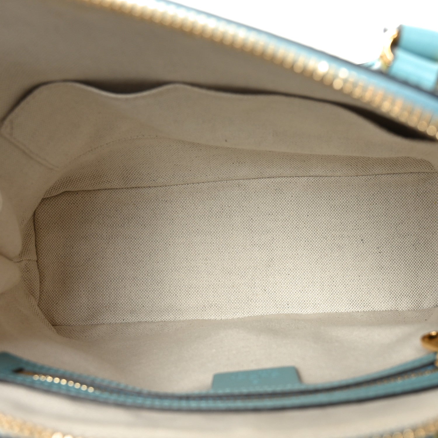 Gucci Boarded Plutone Calfskin Small Horsebit 1955 Top Handle Bag Dusty Azure 5 of 10