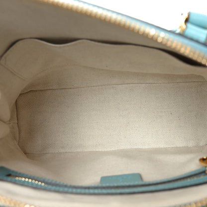 Gucci Boarded Plutone Calfskin Small Horsebit 1955 Top Handle Bag Dusty Azure 5 of 10