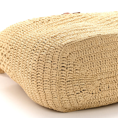 Saint Laurent Raffia Monogram Hobo Naturale 8 of 10