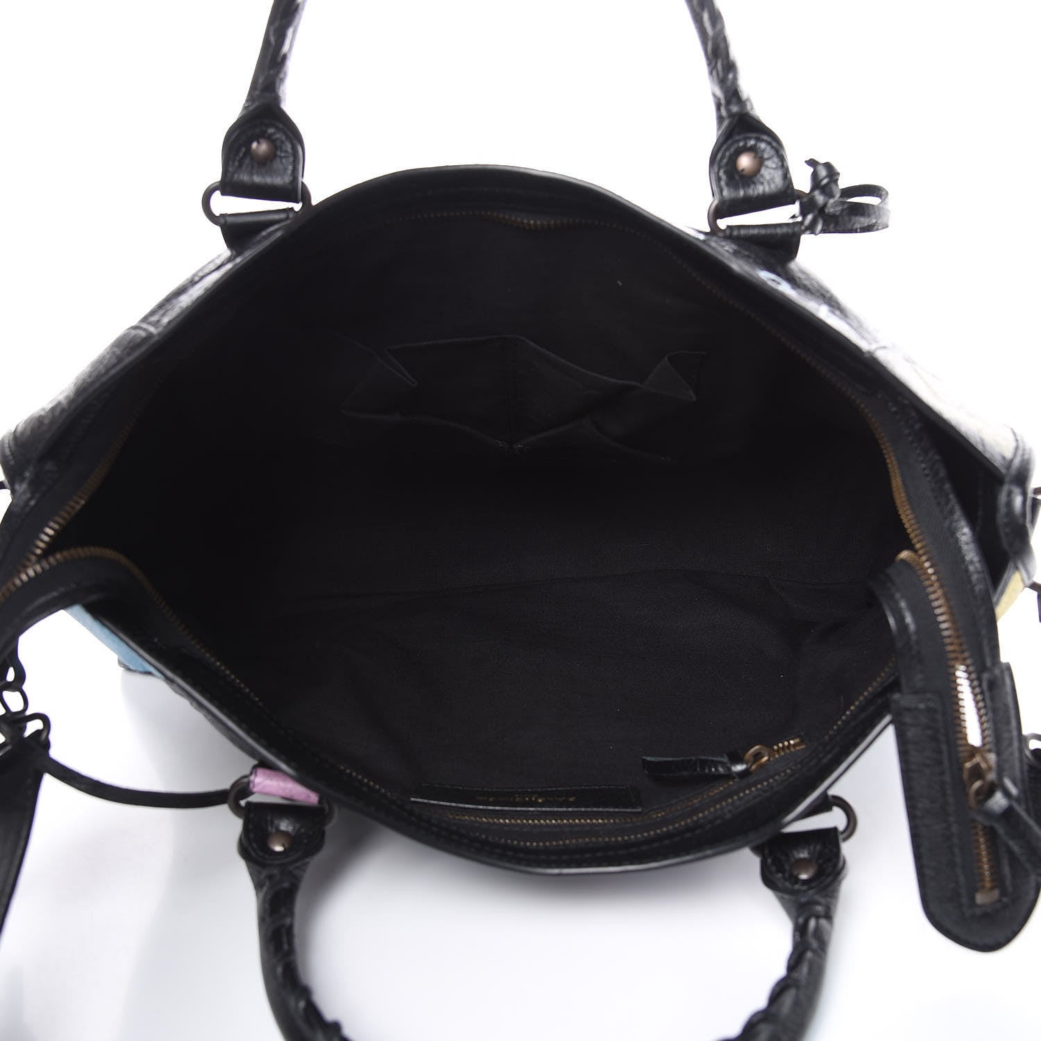 Balenciaga Agneau Graffiti All Over Classic Hardware City Black Multicolor 5 of 10