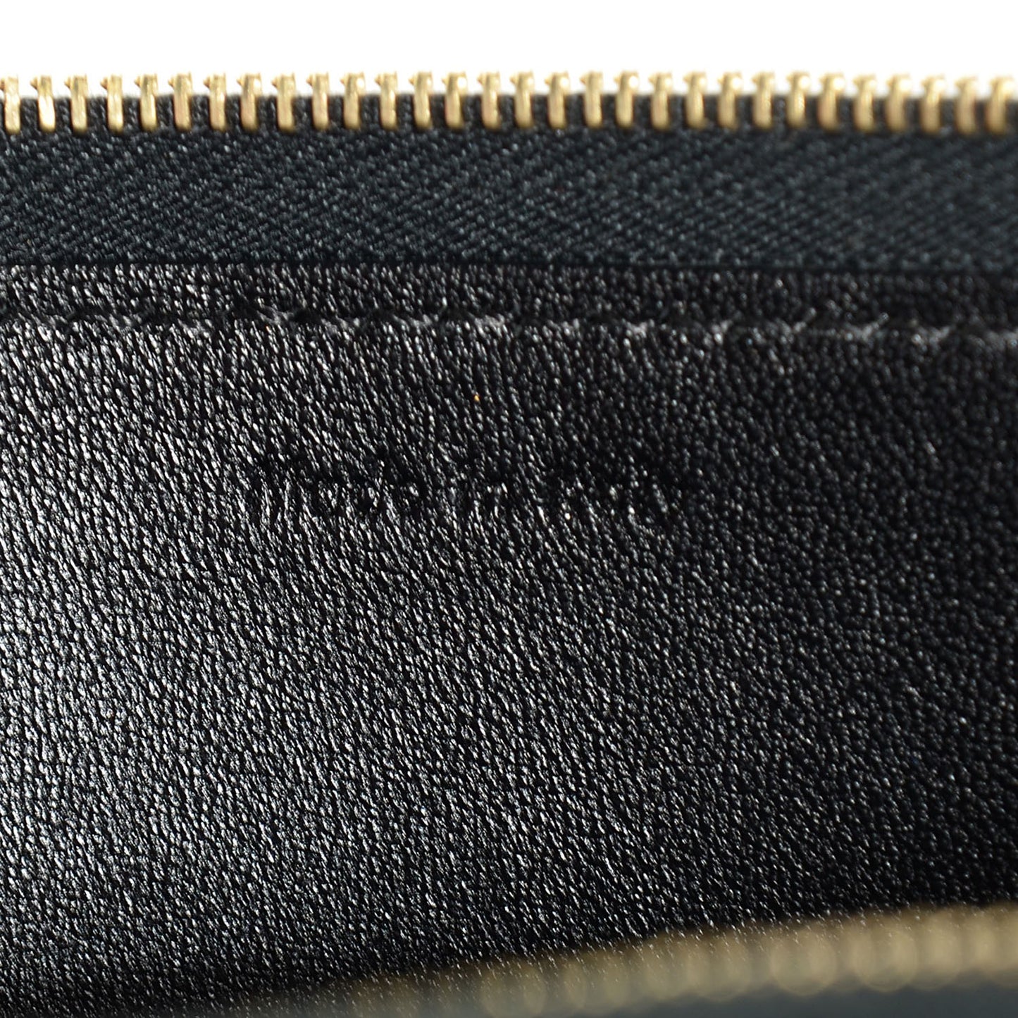 Lambskin Large Zip Around Multifunction Wallet Black