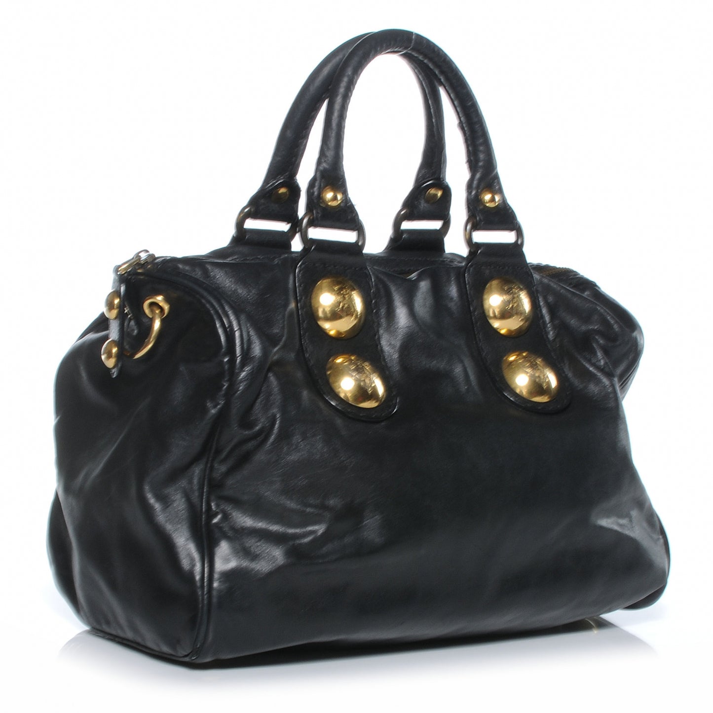 Leather Babouska Medium Boston Black