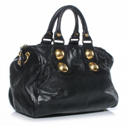 Gucci Leather Babouska Medium Boston Black 3 of 8