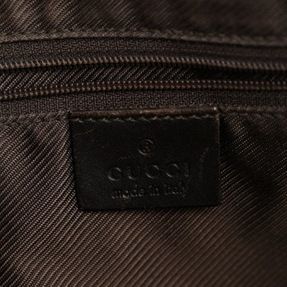 Gucci Monogram Web Jackie O Hobo Dark Brown 6 of 16