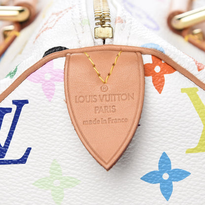Louis Vuitton Monogram Multicolor Speedy 30 White 7 of 13
