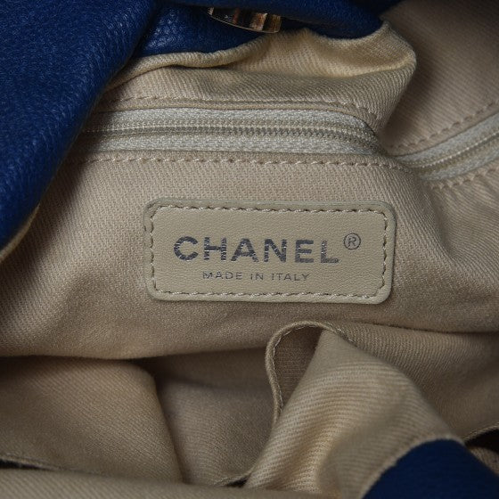 Caviar 31 Drawstring Tote Dark Blue