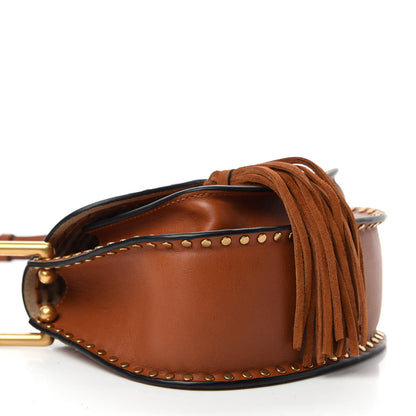 Chloe Calfskin Braided Mini Hudson Shoulder Bag Caramel 4 of 9