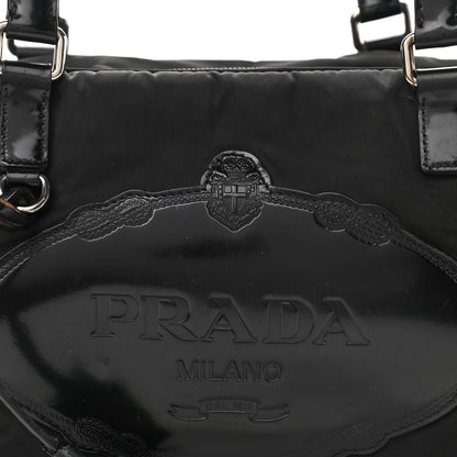 Prada Tessuto Nylon Spazzolato Logo Tote Black 10 of 10