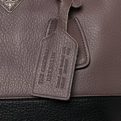 Prada Cervo Bauletto Bag Argilla Black 10 of 14