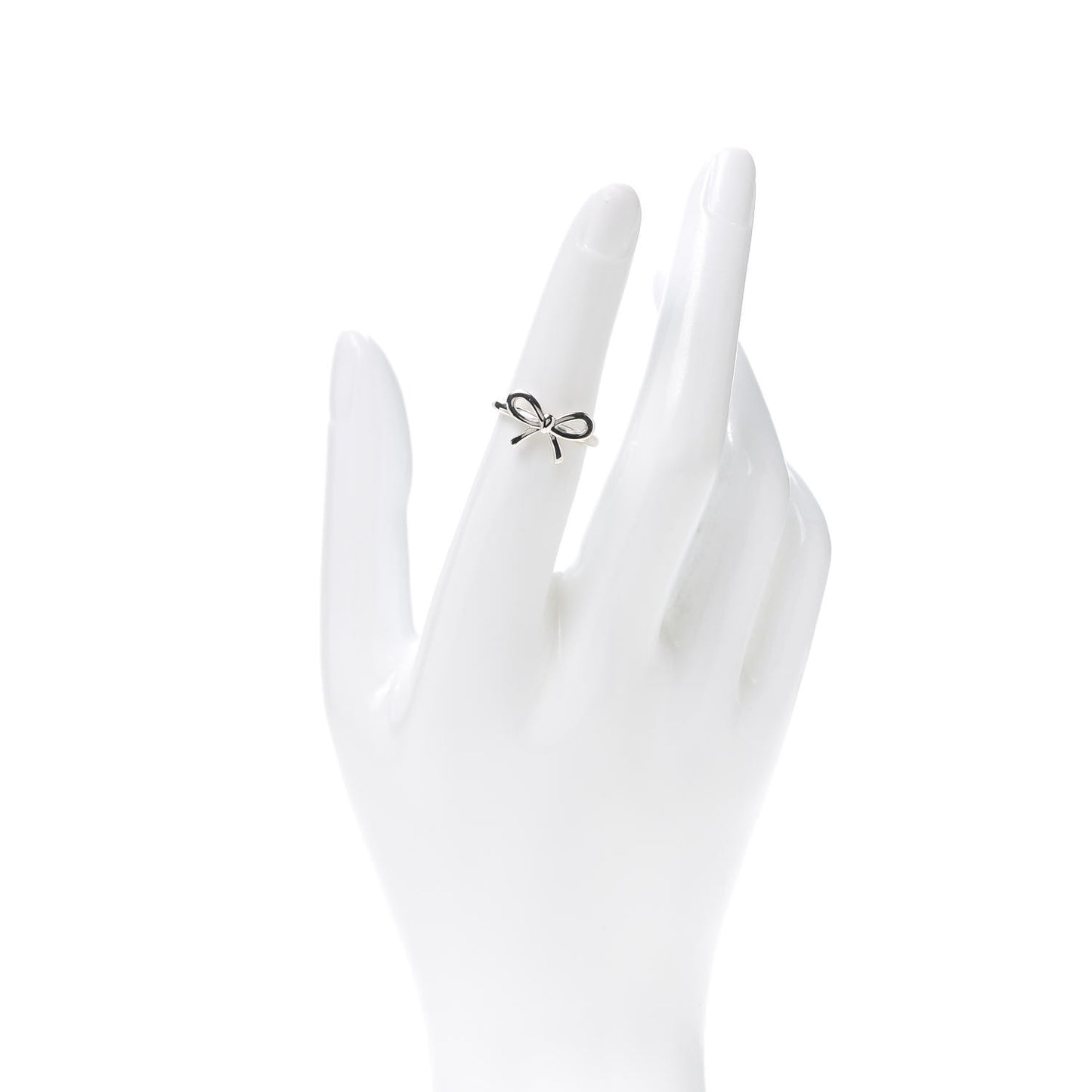 Sterling Silver Bow Ring 50 5.5