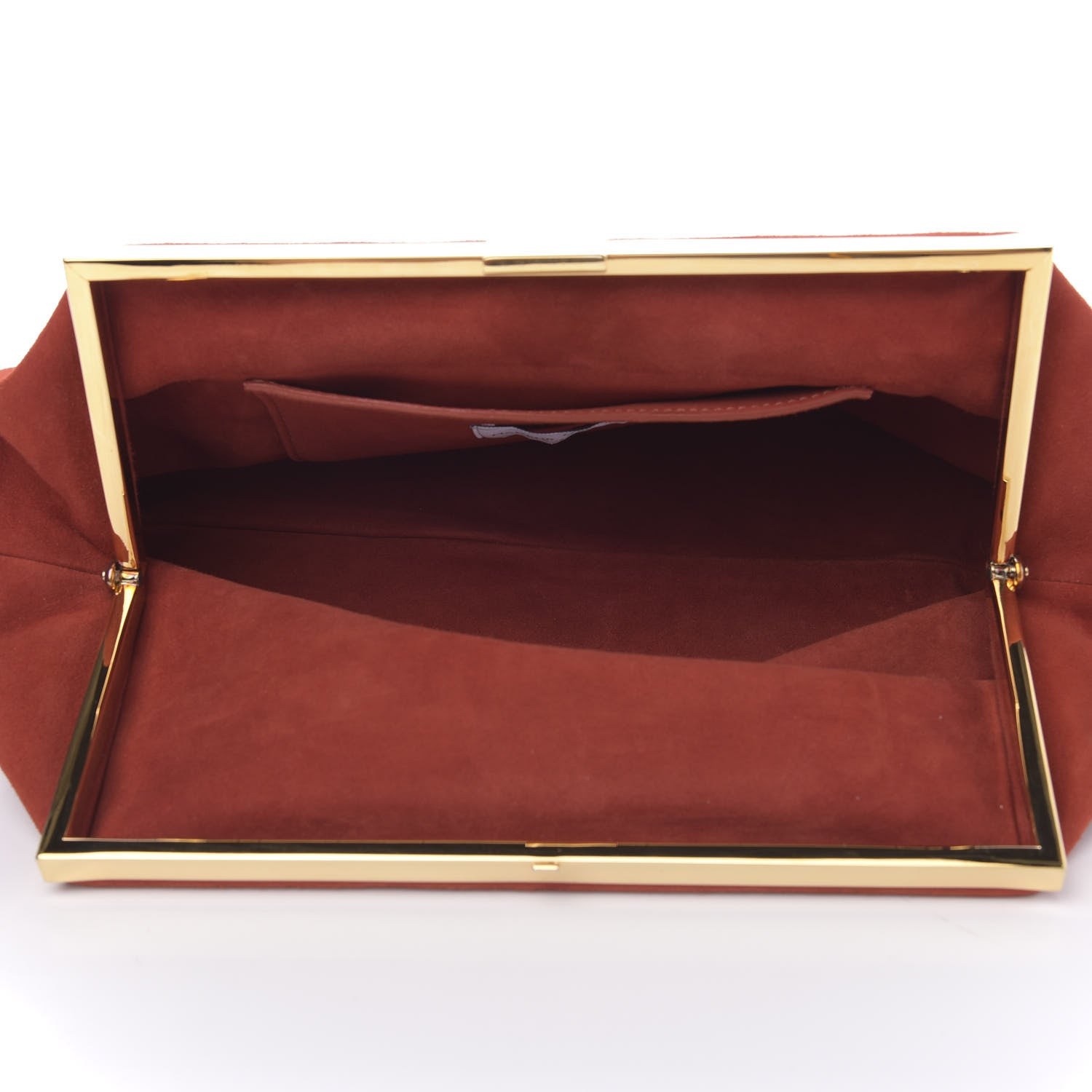 Mansur Gavriel Suede Volume Clutch Brick 5 of 11