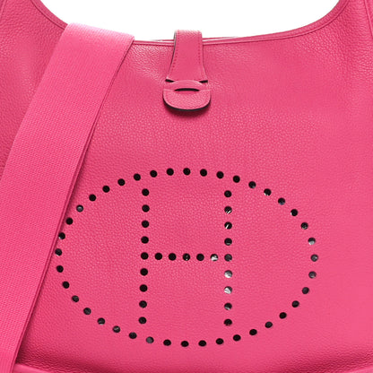 Hermes Taurillon Clemence Evelyne III GM Rose Extreme 8 of 10