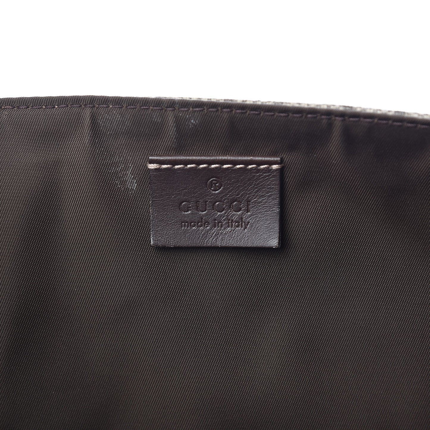 GG Plus Monogram Messenger Diaper Bag Dark Brown