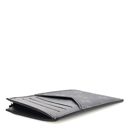 Louis Vuitton Monogram Eclipse Taiga Coin Card Holder 4 of 7