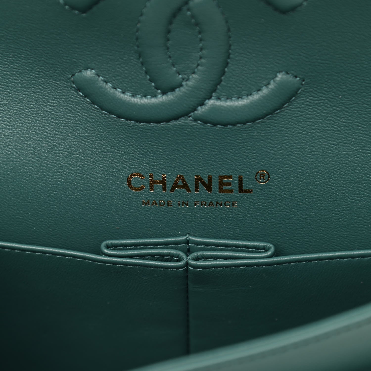 Chanel Lambskin Quilted Small Double Flap Green 6 of 11