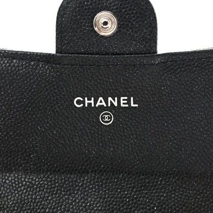 Chanel Iridescent Caviar Quilted Medium Flap Wallet Black 6 of 8