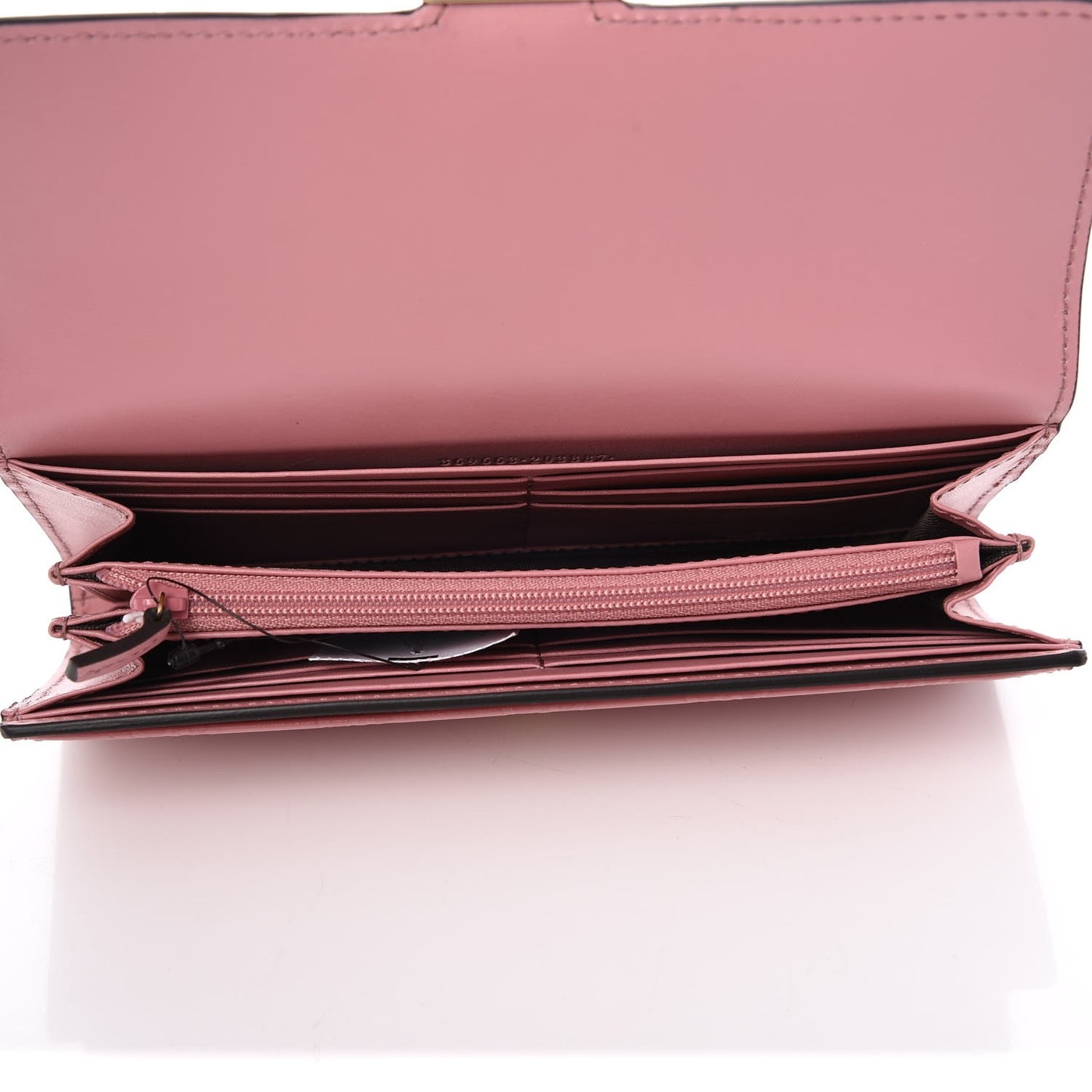 Guccissima Signature Icon Continental Wallet Carmine Rose