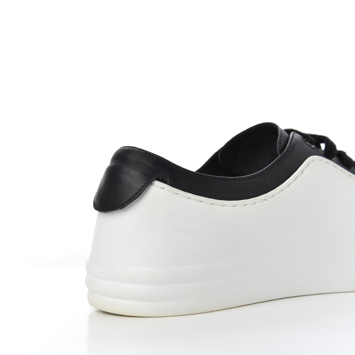 Chanel Calfskin Womens CC Sneakers 40 Black White 10 of 22