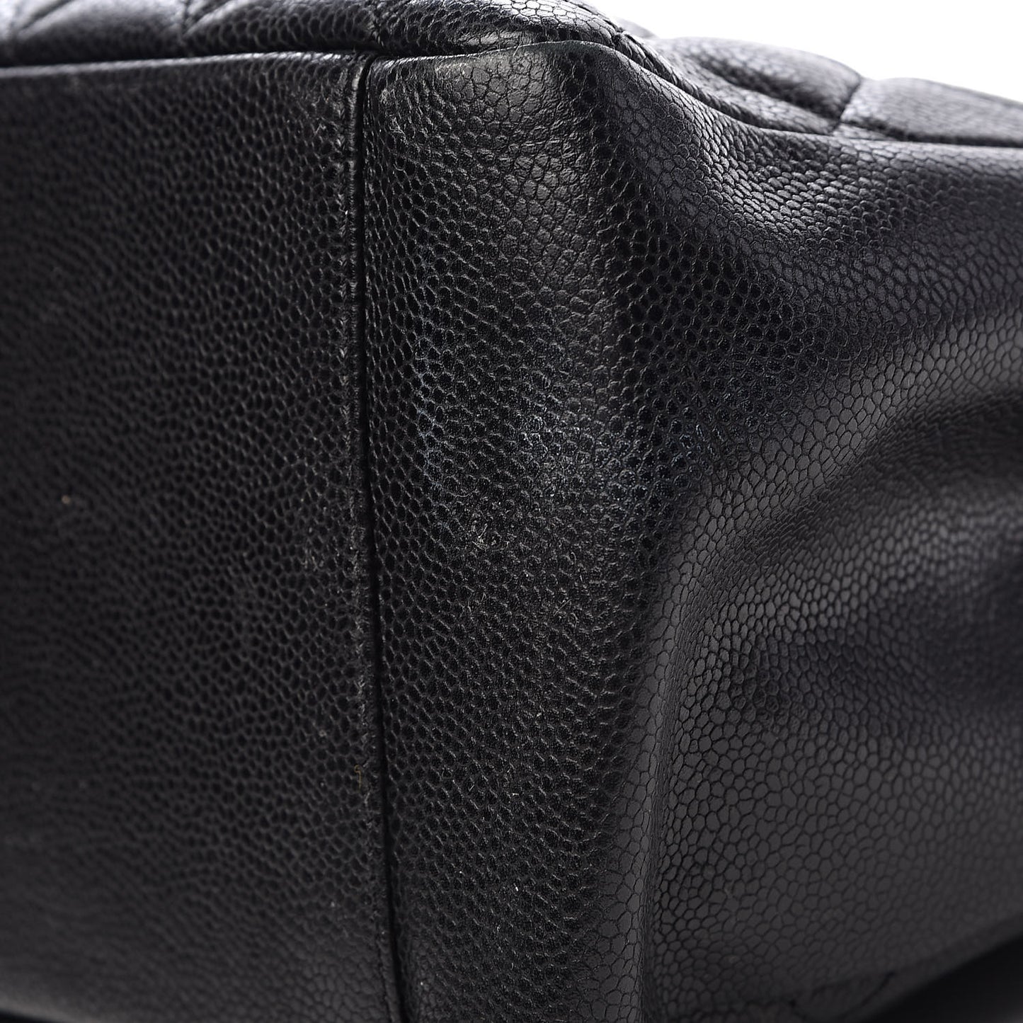Caviar Quilted Grand Shopping Tote GST Black