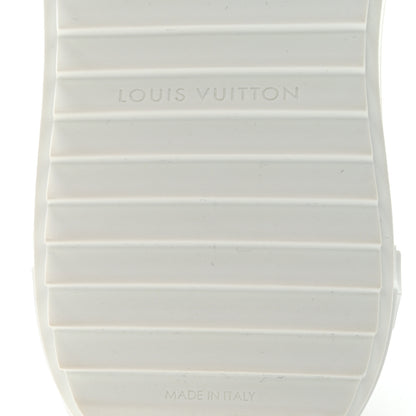 Louis Vuitton Lambskin Embossed Floral Monogram Time Out Sneakers 37.5 White 6 of 10