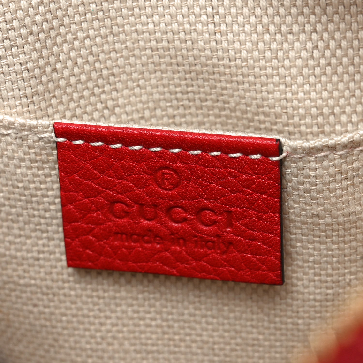 Gucci Pebbled Calfskin Small Soho Disco Bag Vibrant Red 6 of 11