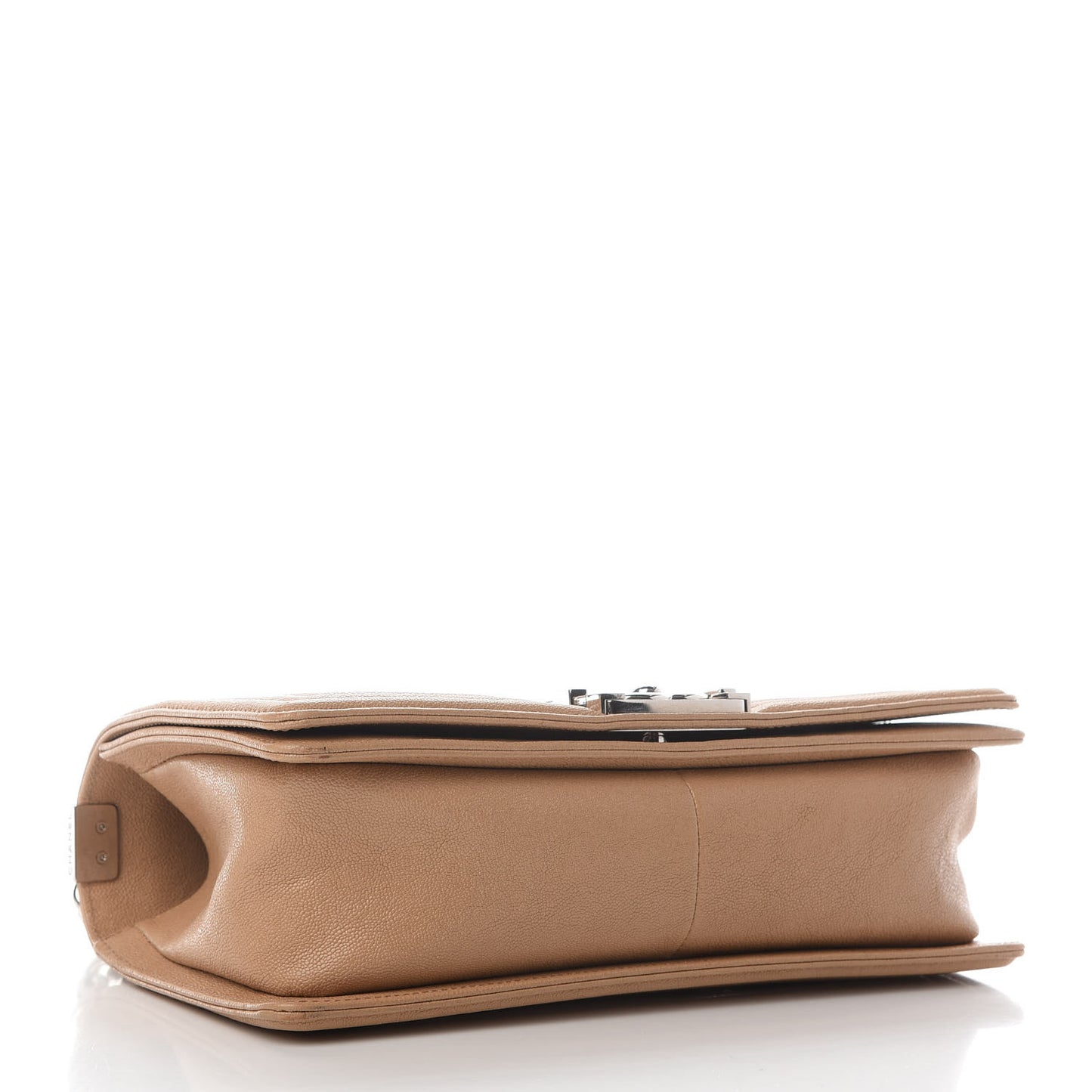 Caviar Quilted Medium Boy Flap Beige