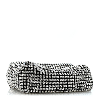 Alexander Wang Mesh Crystal Rhinestone Mini Heiress Pouch Black Silver 4 of 12