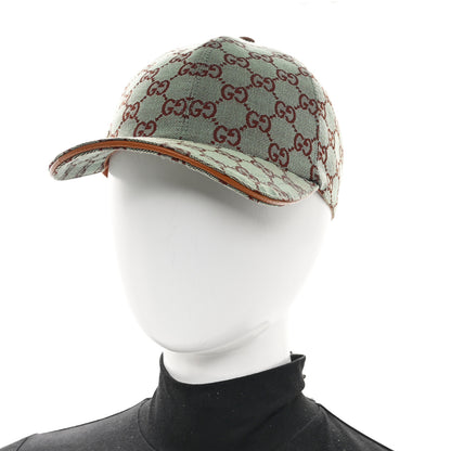 Gucci Monogram New GG Baseball Hat L Azure Harness Brown 2 of 11