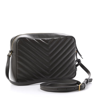 Saint Laurent Calfskin Matelasse Monogram Lou Camera Bag Sea Pebble 3 of 9