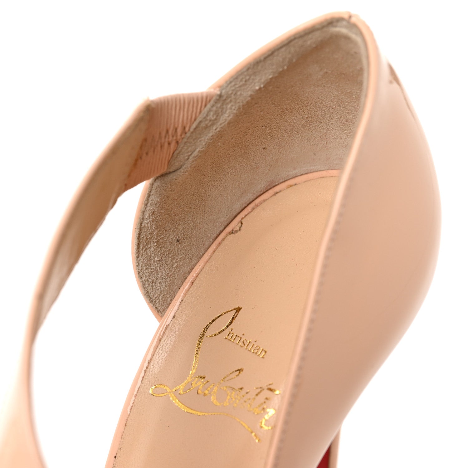 Christian Louboutin Patent Ograde 100 Pumps 36 Nude 9 of 10