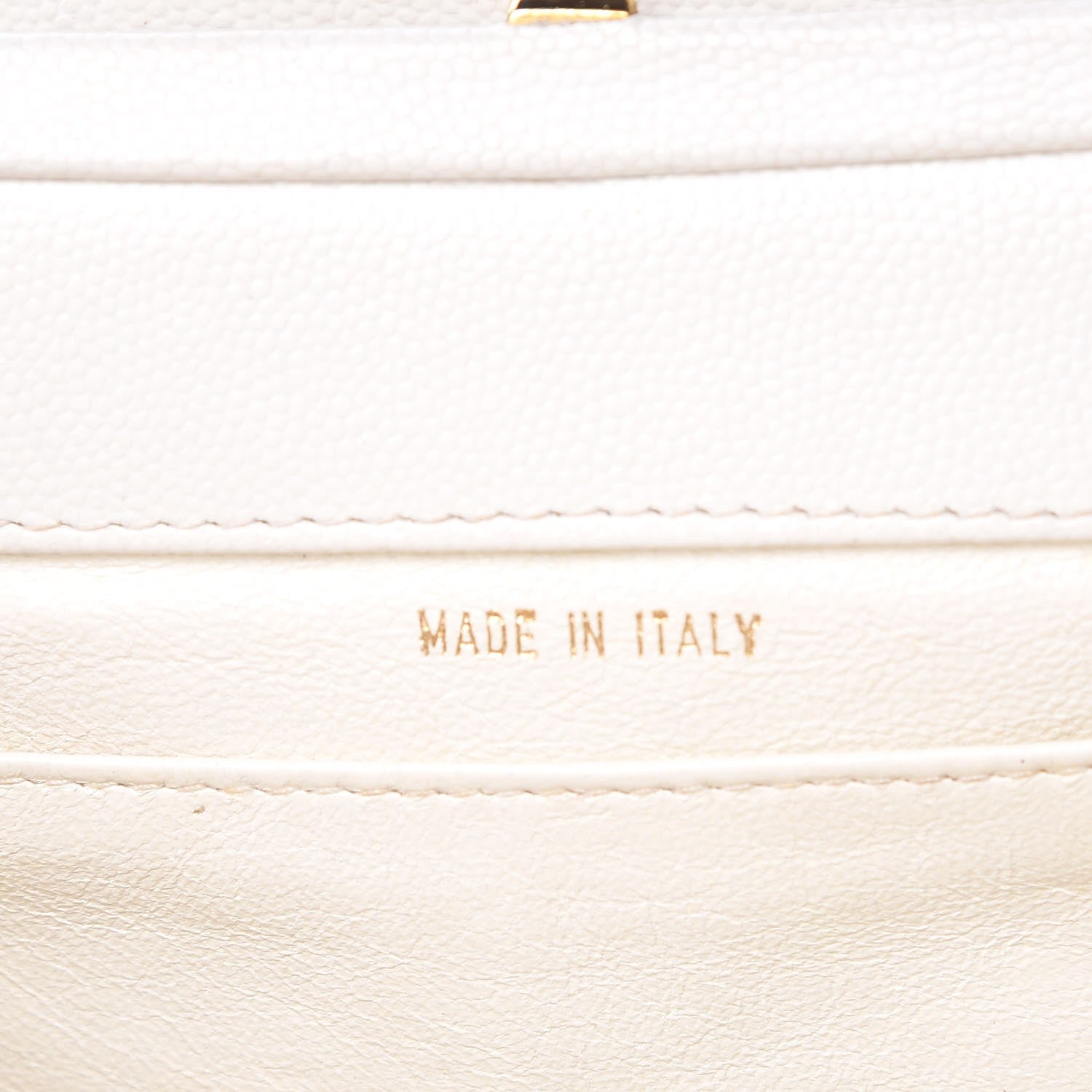 Chanel Caviar CC Frame Top Handle Bag White 7 of 13