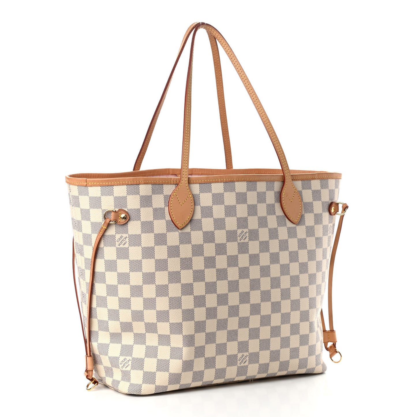 Damier Azur Neo Neverfull MM Rose Ballerine