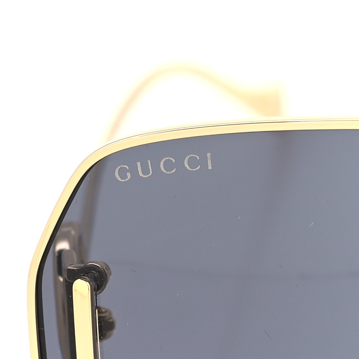 Gucci Square Aviator Sunglasses GG1207SA Gold 7 of 8