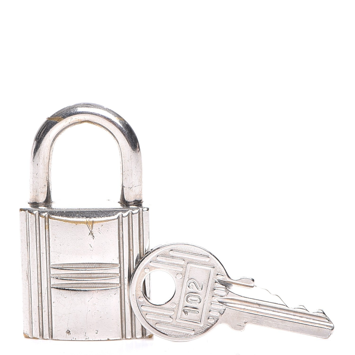 Hermes Palladium Cadena Lock and Key Set 1 of 6
