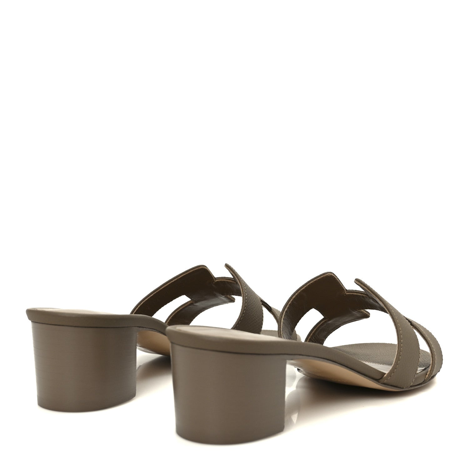 Hermes Epsom Oasis Sandals 38.5 Etoupe 1859151 – FASHIONPHILE