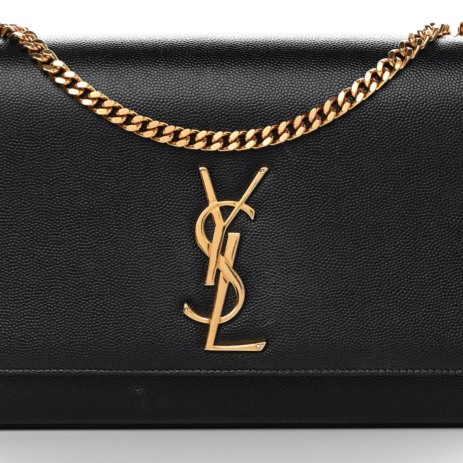 Saint Laurent Grain De Poudre Medium Classic Monogram Kate Satchel Black 7 of 14