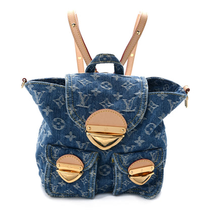 Louis Vuitton Denim Venice Backpack Blue 1 of 13